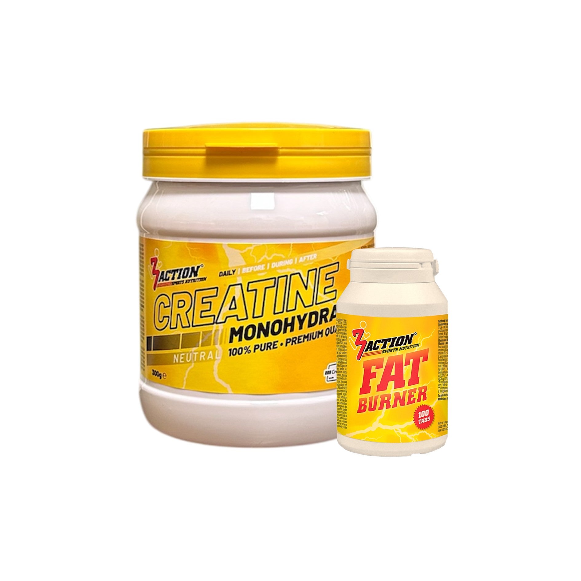 Combi pack creatine & fatburner 3Action Sports Nutrition Combi pack creatine & fatburner 3Action Sports Nutrition